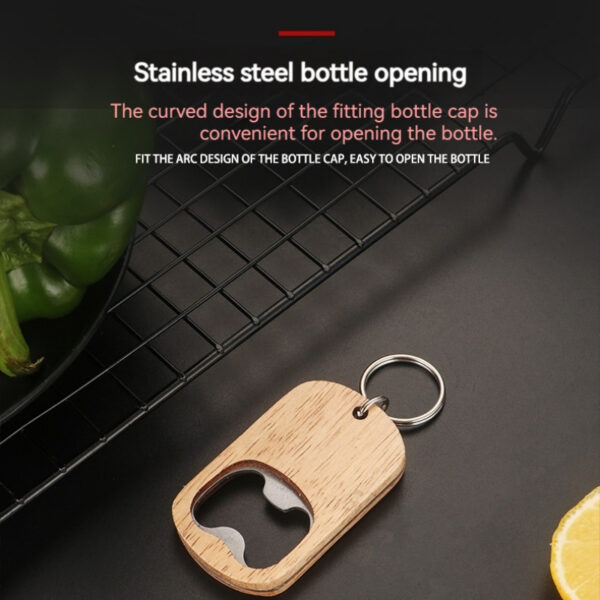 Wooden Keyring Bottle Opener