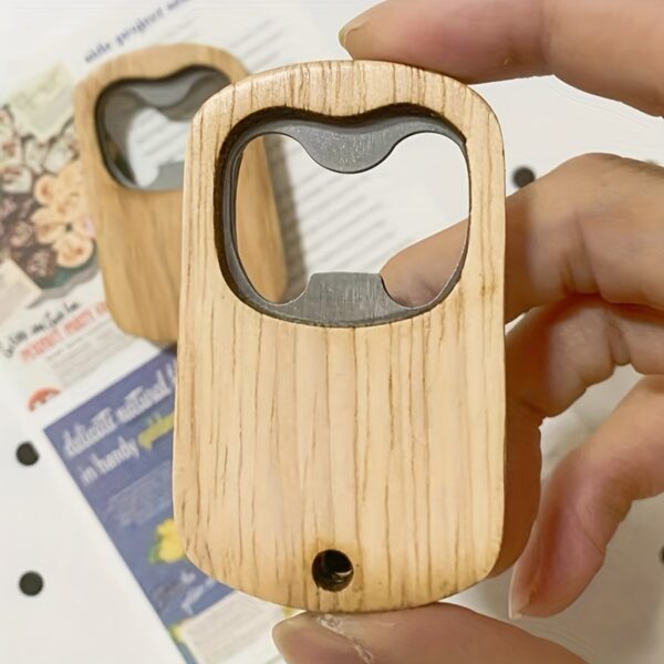 Wooden Keyring Bottle Opener