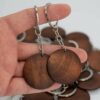 Round Wooden keychain