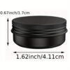 Black Aluminum Can 30ml, Pack of 6