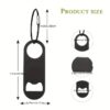 Stainless Steel Flat Bottle Opener With Keychain