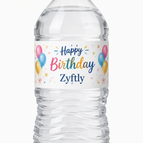 Personalized Water Bottle Labels for Parties